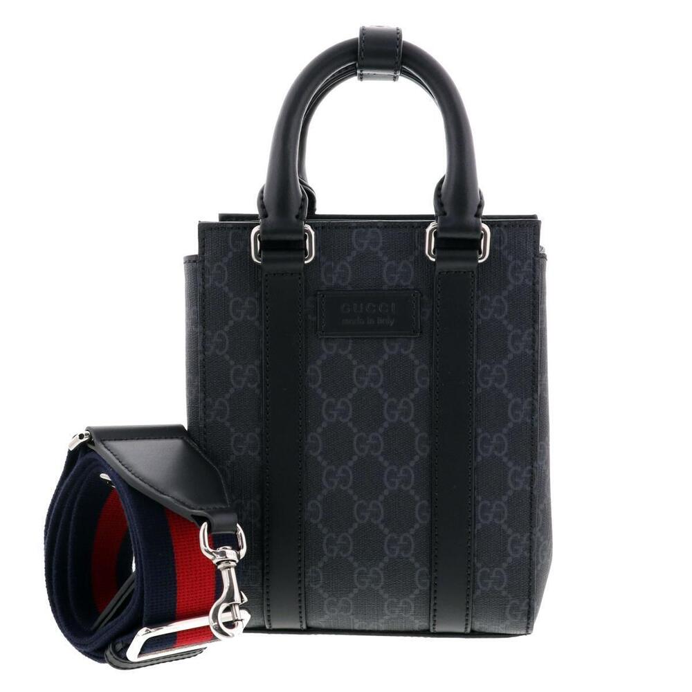GUCCI Shoulder Bag Messenger GG Supreme Black - Picture 1 of 6